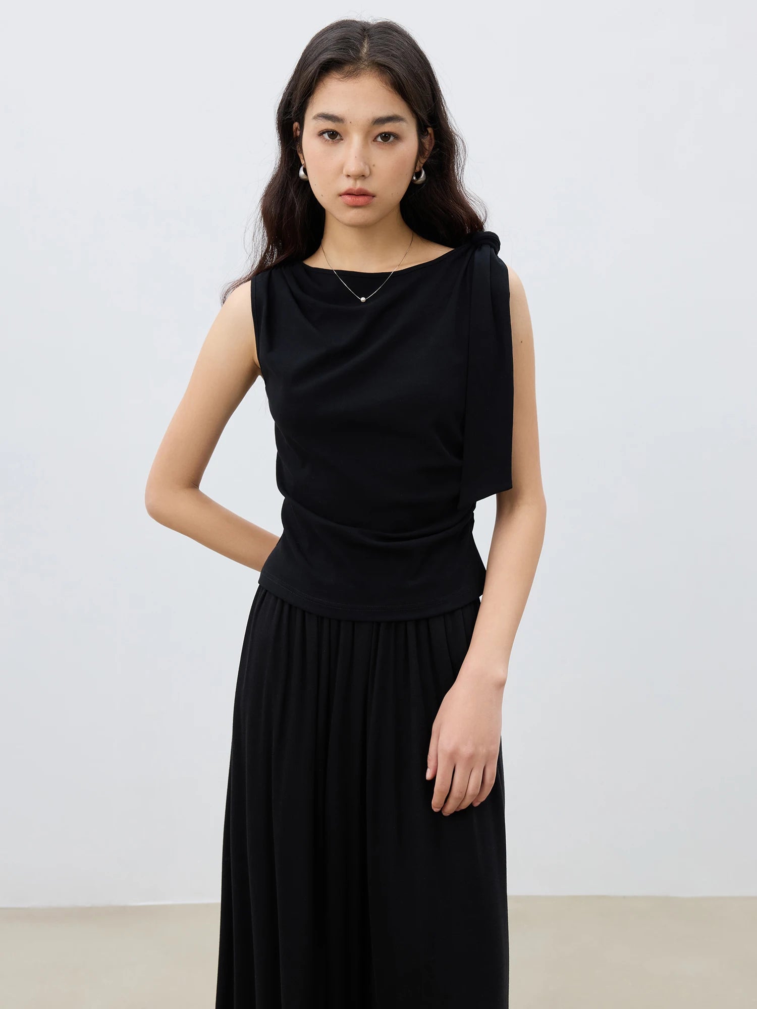 Essential Cotton Blend Sleeveless Top