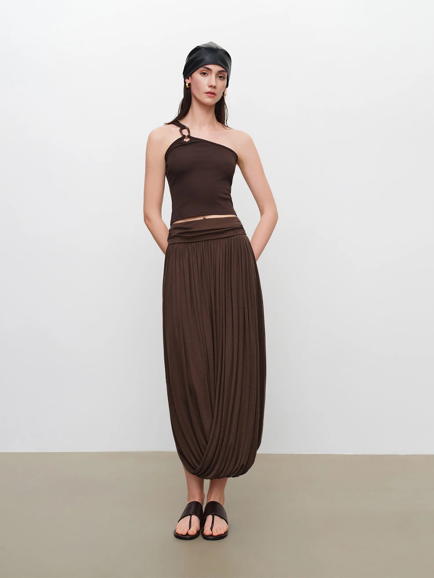 Elegant A-Line Ankle-Length Dress