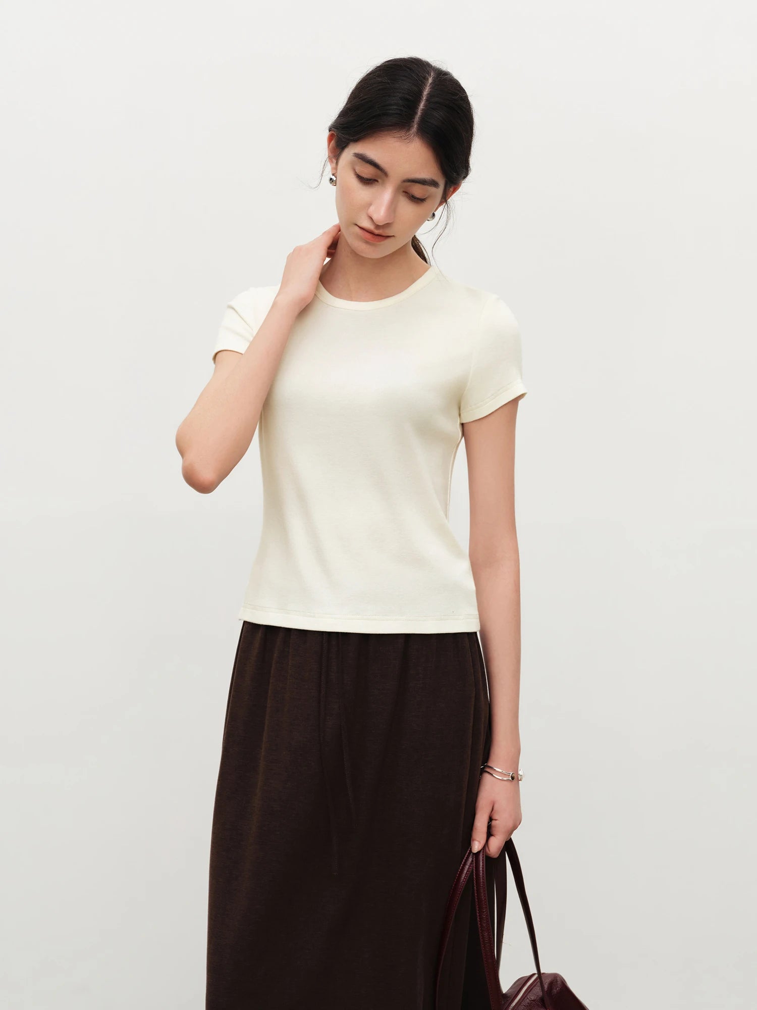 Classic O-Neck Short Sleeve Casual Tee