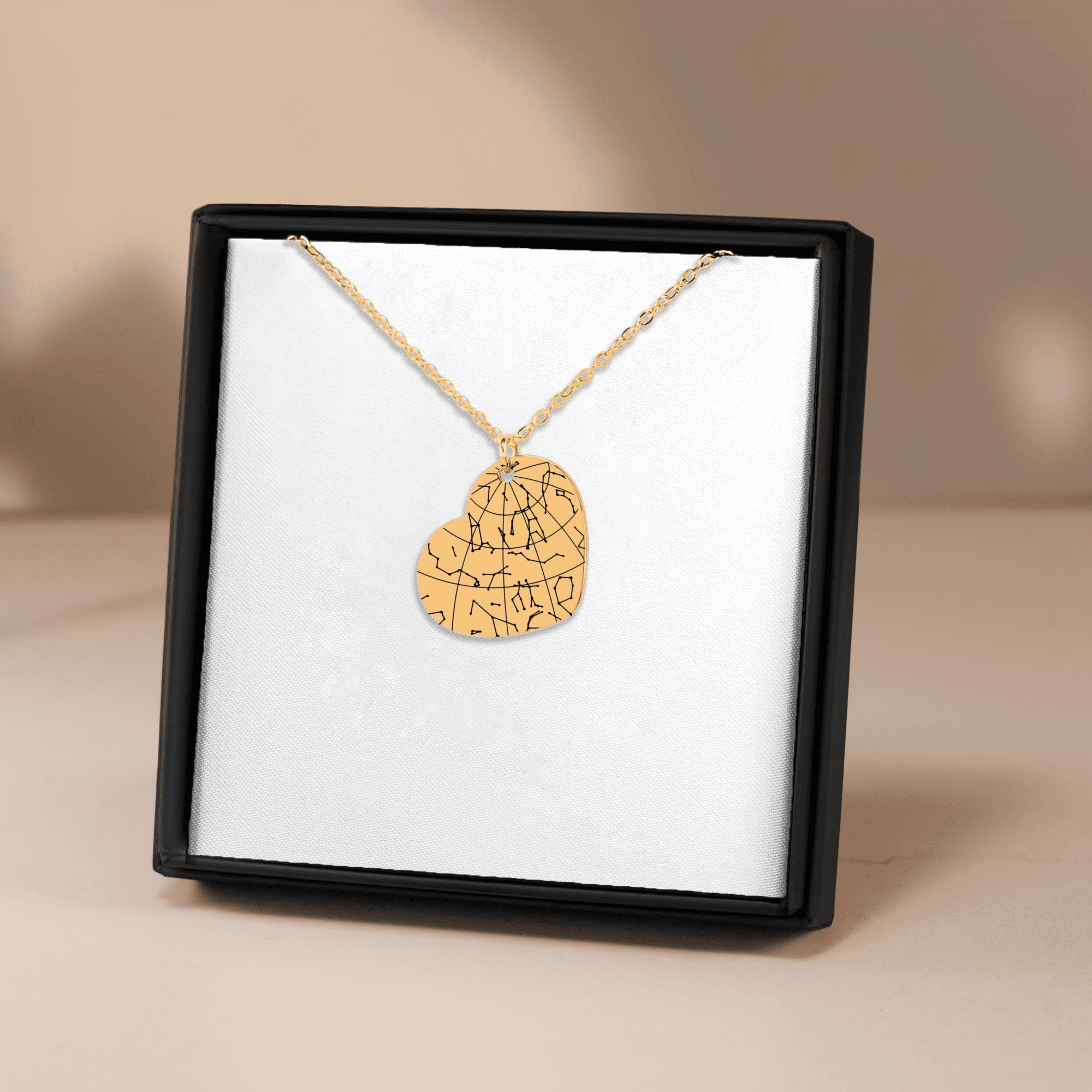 Star Map Necklace — Heart