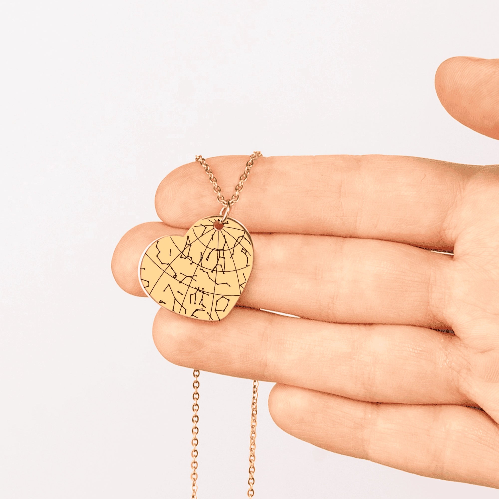 Star Map Necklace — Heart